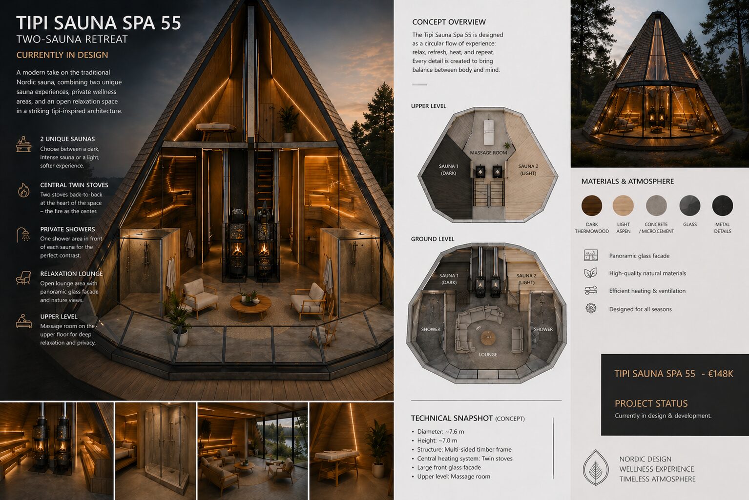 Tipi Sauna Spa 55